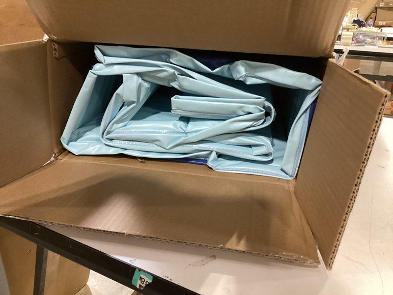 Condition photo showing Good Condition for portable bathtub for adult 47" large collapsible cold plunge bathtub foldable no installation ice bath tub for shower stall, bathroom hot spa soaking standing tub blue with storage rack od 47''lx42.5''wx19.7''h,id 47''lx24.4''wx19.7''h