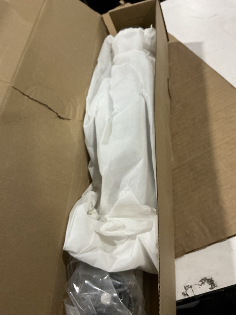 Condition photo showing As Is for EMBATHER 24 Inches Linear Shower Drain with Removable Pattern Grate, CUPC Certified, 304 Stainless Steel Floor Drain and Shower Drain Base Included Hair Strainer and Leveling Feet, Brushed Nickel Brushed Nickel 24 Inch