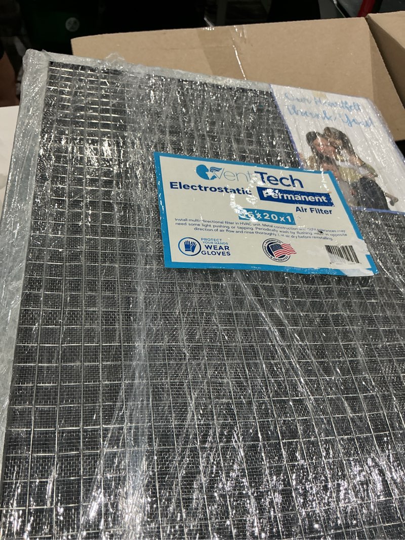 Condition photo showing Good Condition for 16x20x1 washable electrostatic air filter. reusable hvac & furnace air filter 15.8" x 19.8" x 0.9"