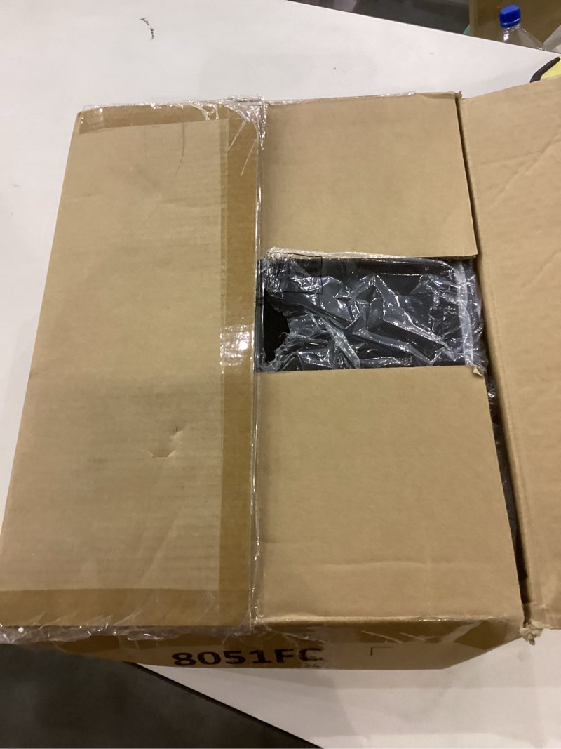 Condition photo showing New/Like New for Huuger Nightstand with Charging Station, 27.6 Inch Bedside Table with Fabric Drawers, End Table with USB Ports and Outlets, Night Stand for Bedroom, Rustic Brown