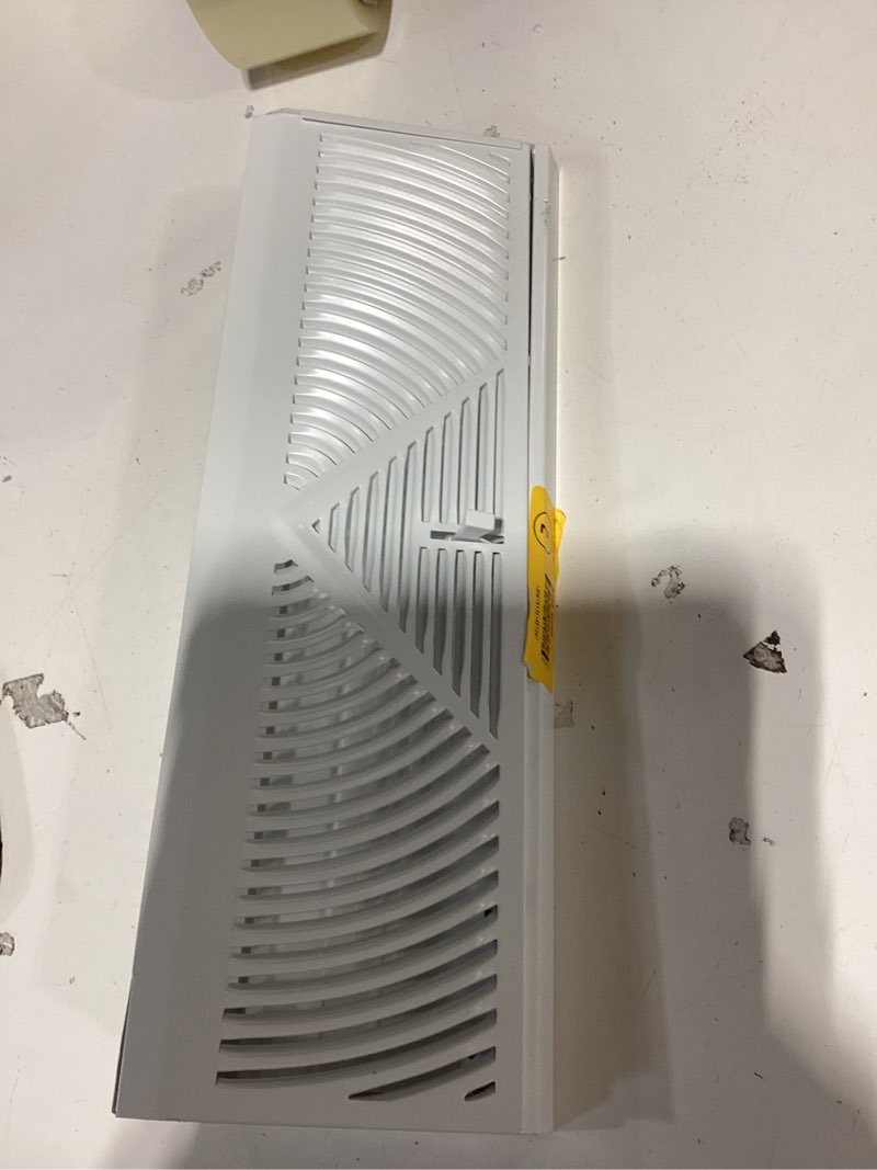 reliabilt 2-1/2-in x 12-in 180-degrees steel white baseboard diffuser ( outside width- 15-in )