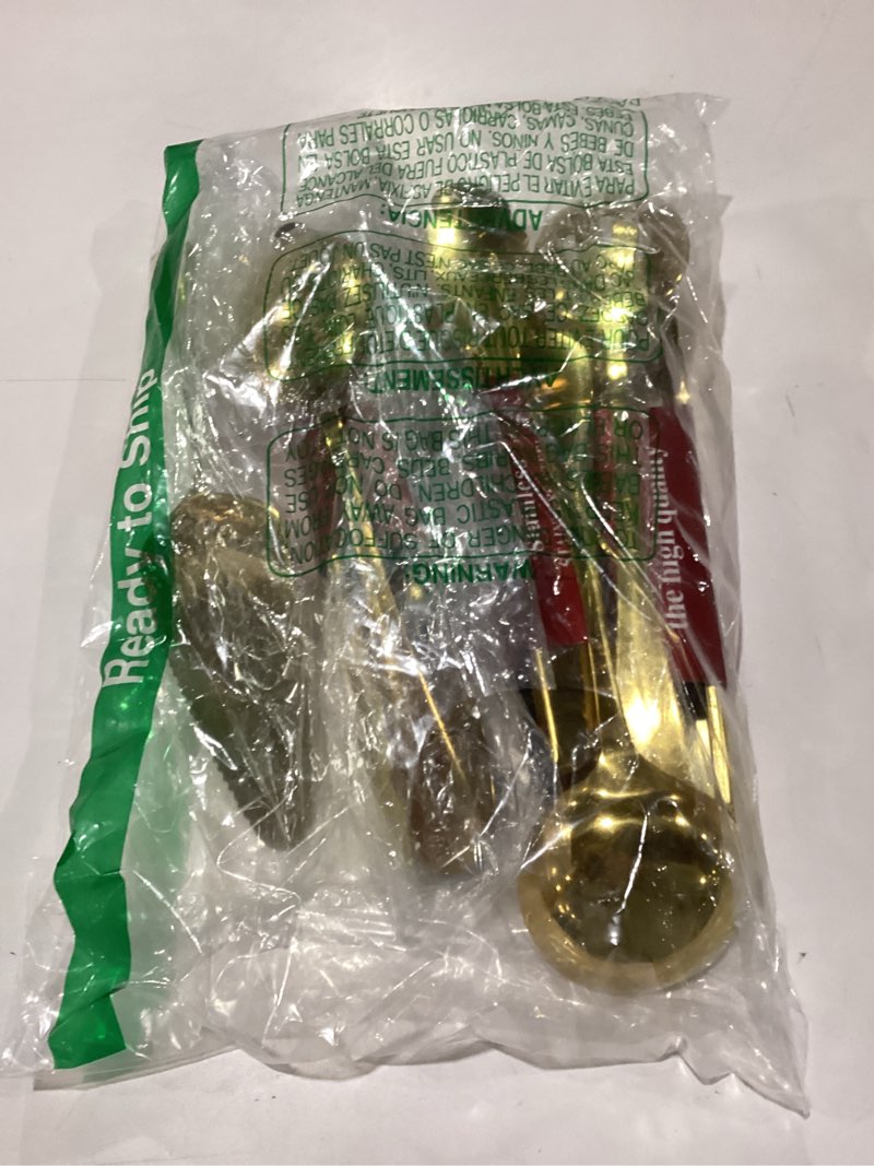 Condition photo showing Good Condition for gold stainless steel serving utensils