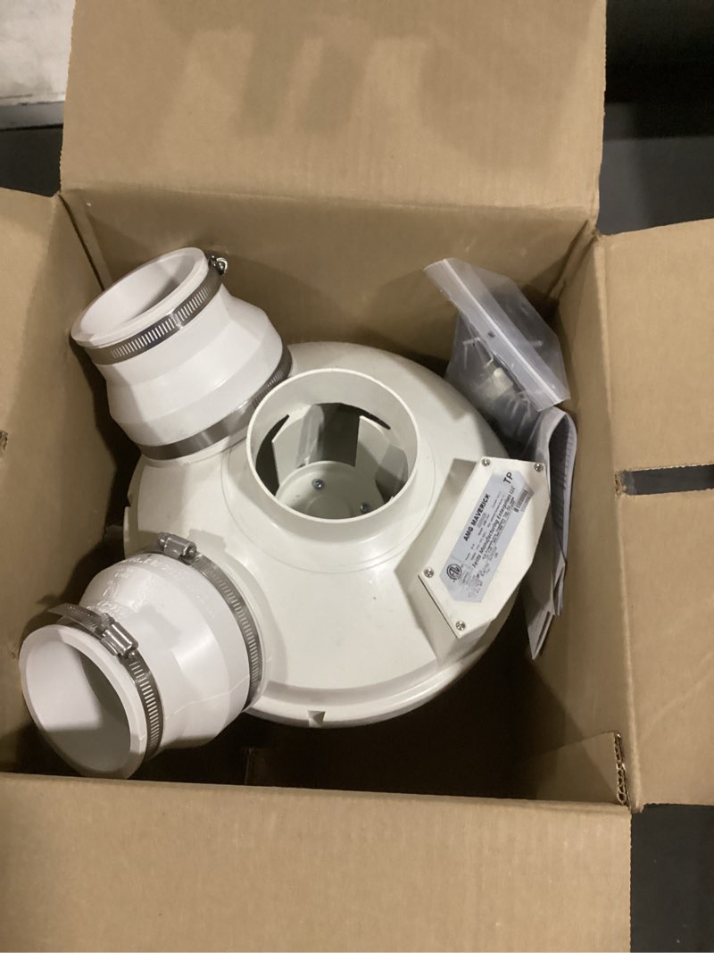 Condition photo showing Good Condition for festa amg maverick radon fan – 3“ installation kit - quiet and energy efficient radon mitigation inline fans – high performance 4” duct fan amg maverick 4x3