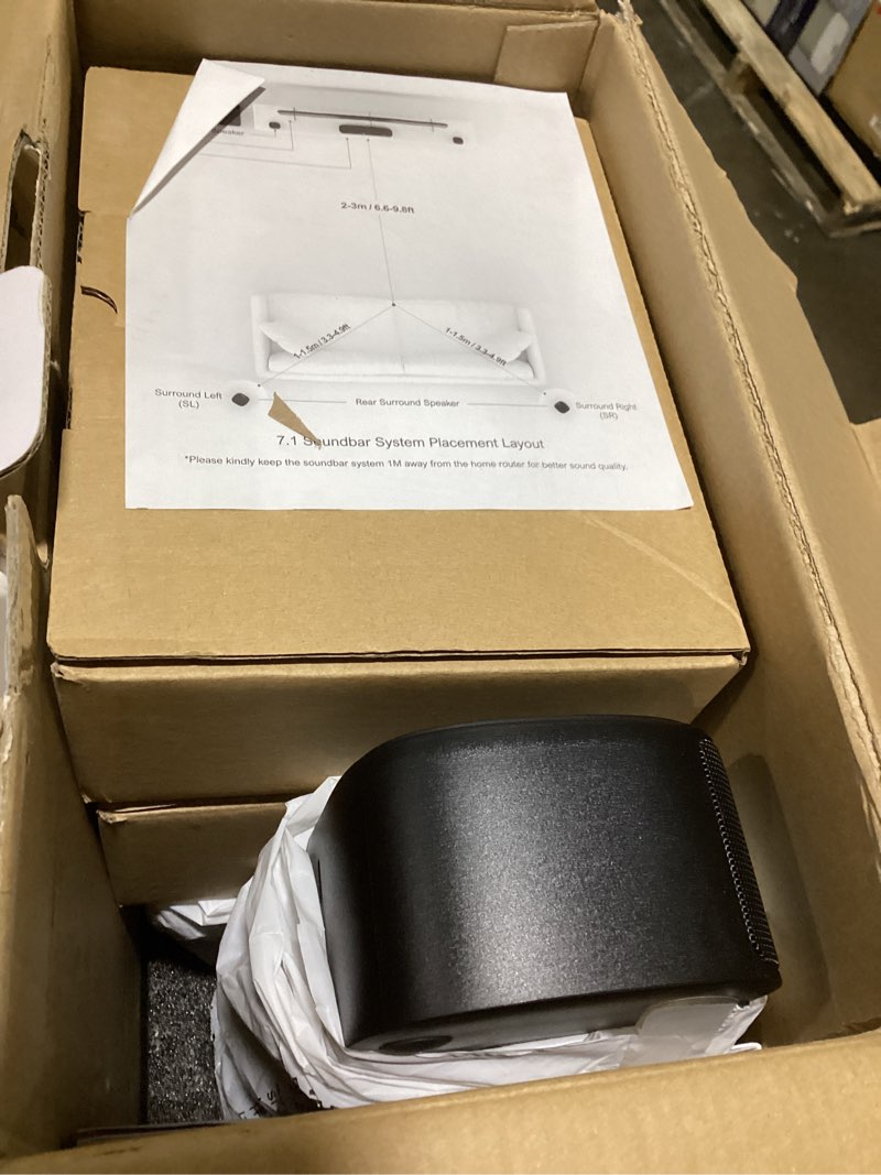 Condition photo showing Good Condition for ULTIMEA 7.1ch Sound Bar with Dolby Atmos, Surround Sound System for TV with 4 Surround Speakers, Sound Bar for Smart TV with App Control, Soundbar with Subwoofer for Home Theater, HDMI eARC, Aura A60 U2621