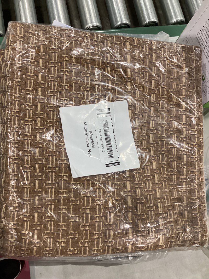 Condition photo showing Good Condition for Entryway Rug,Indoor Door Mat 2x3 ft Small Area Rugs,Boho Style Braided Rug,Neutral Solid Rugs,Entrance Doormat for Front Porch,Bathroom,Kitchen,Bedroom,Light Brown 2'x3'(Rectangular) Light Brown