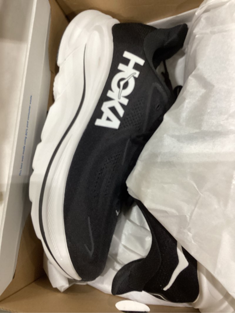 Condition photo showing Good Condition for Hoka Mens Clifton 10 10 Black/White