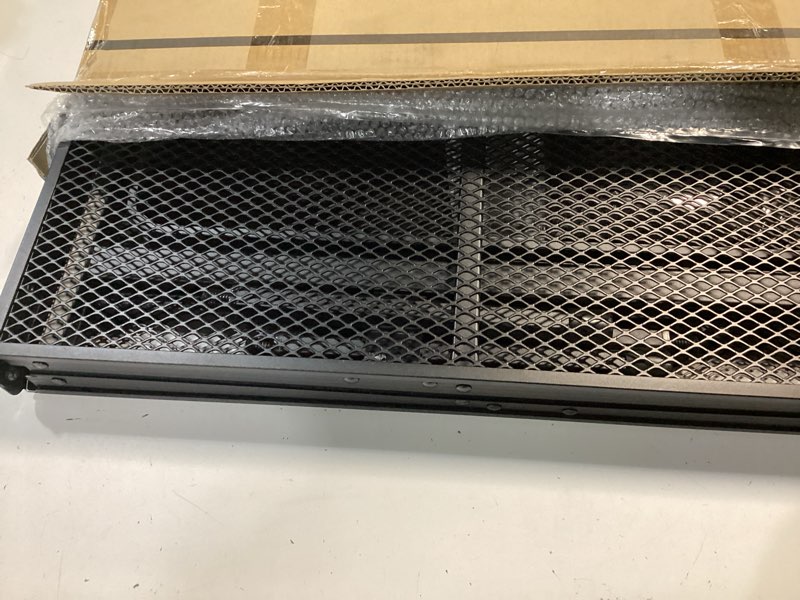 Condition photo showing Good Condition for nice c folding grill table, camping table, tailgate tables, grill tables, outdoor, metal folding adjustable height&width, mesh net, carry handle all mesh top 4.4ft