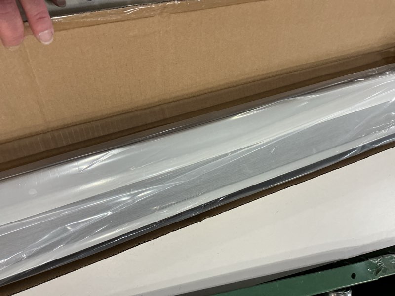 Condition photo showing New/Like New for lazblinds no tools no drill cordless cellular shades, blackout light blocking honeycomb shades for home, thermal insulation blinds for windows, 37" w x 64" h, white blackout-white 37" w x 64" h