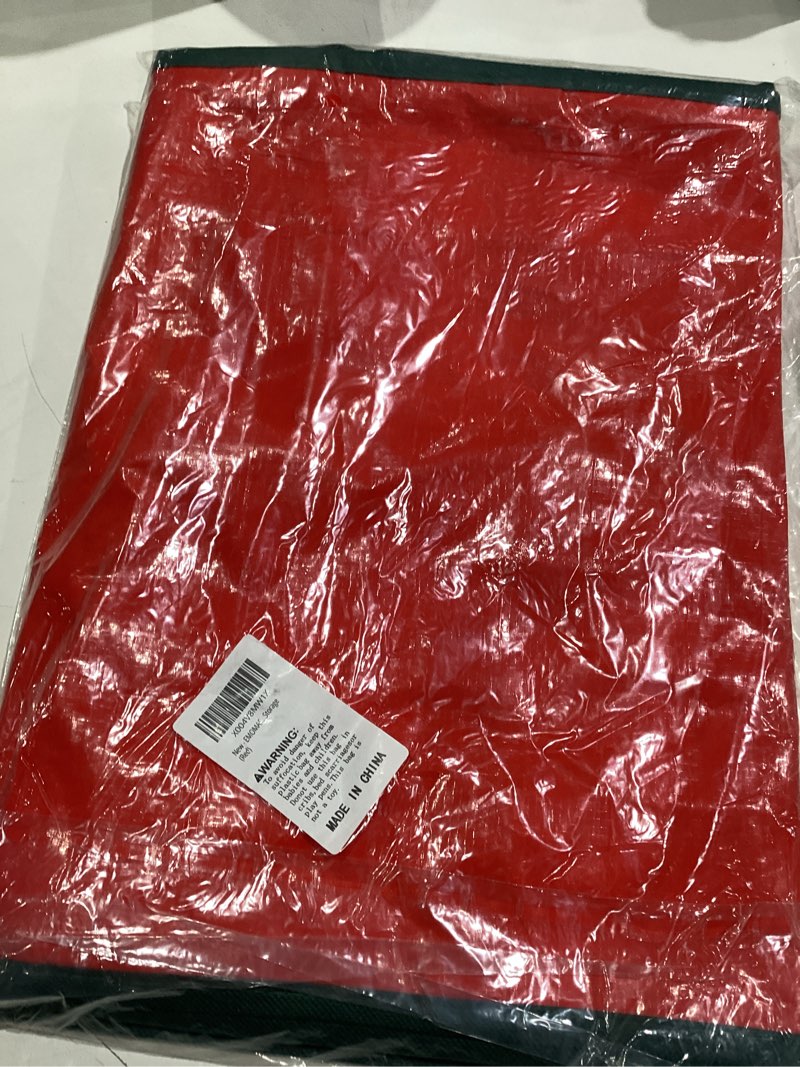 Condition photo showing Good Condition for Christmas Gift Wrapping Paper Organizer Storage Bags,Plastic Container for Holiday Supplies & Accessories, Gift Bag Organizer, Under Bed Wrapping Paper Storage (Red)