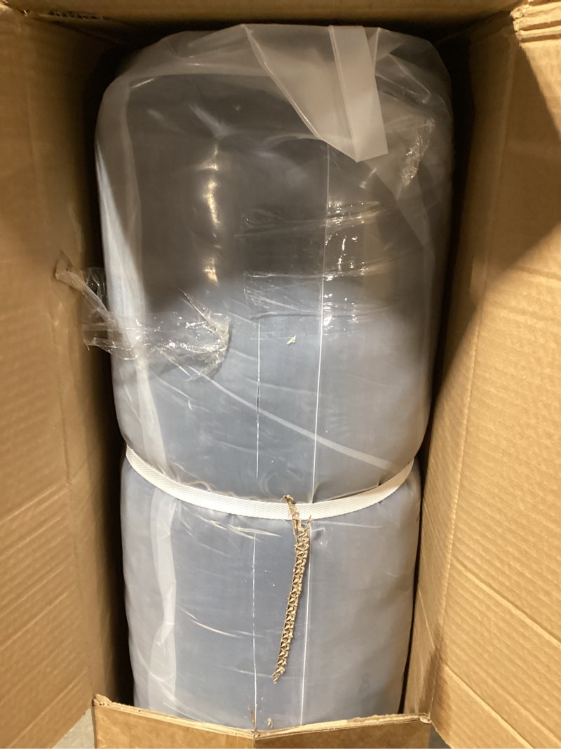 Condition photo showing As Is for MAXYOYO Convertible Sofa Bed, Pull Out 3 Seater Sleeper Sofa, 2 in 4 Folding Couch Bed, Fold Out Floor Couch with Pillows for Living Room Bedroom Lounge, Navy 3 Seater Navy Incomplete 