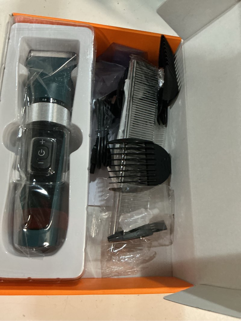 Condition photo showing Good Condition for oneisall cat clippers for matted hair, 5-speed quiet cat grooming kit, cordless pet shaver for long hair,waterproof pet hair trimmer, pet clippers for cats(green)