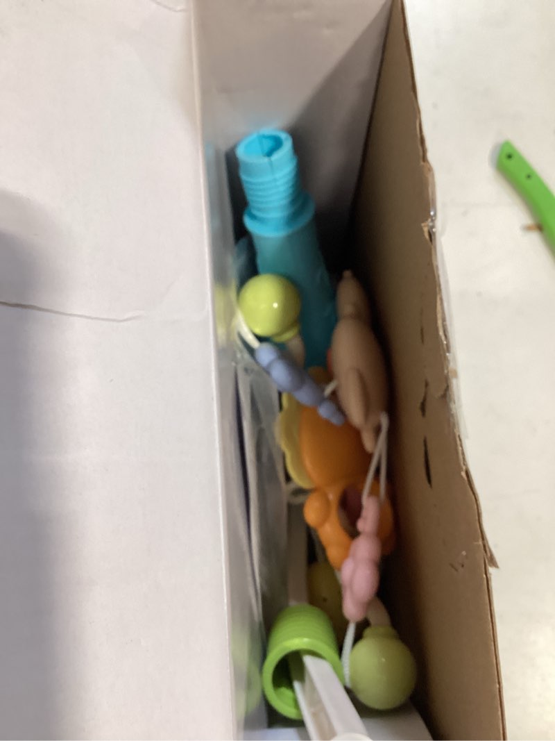 Condition photo showing As Is for crib mobile with music and lights, baby mobiles for cribs, nursery musical mobile for bassinets toys hanging girls boys, pack and play space portable animal mobile hanger arm clip on attachment pink