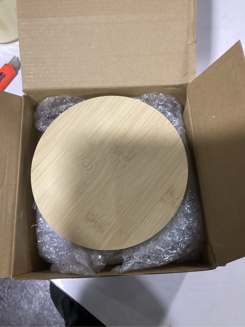 Condition photo showing Good Condition for Qunclay Acrylic Coffee Filter Holder Reusable Clear Coffee Filter Storage Container Dispenser with Bamboo Lid for Counter Kitchen Accessories(Classic Style)