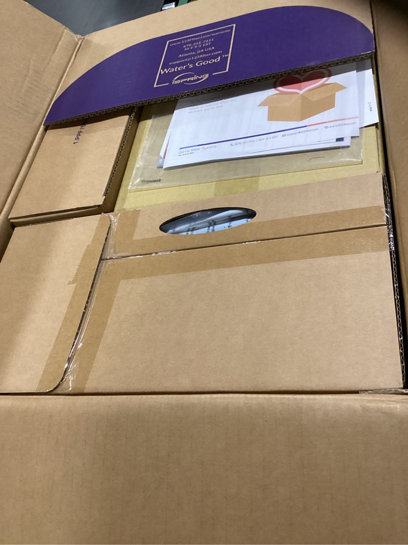 Condition photo showing New/Like New for iSpring RCC7AK, NSF Certified, 75 GPD, Alkaline 6-Stage Reverse Osmosis System, pH+ Remineralization RO Water Filter System Under Sink, Patented Top-Mounted Faucet Design for Easy Installation