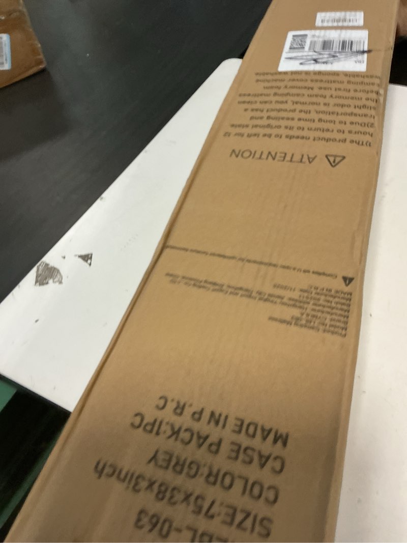 Condition photo showing New/Like New for CYMULA Memory Foam Camping Mattress Pad, CertiPUR-US Sleeping Mat, Portable Roll Up Mattress for Adults, Camping Bed Pads for Sleepover, Car Bed with Travel Bag Grey Twin-75x38x3 IN