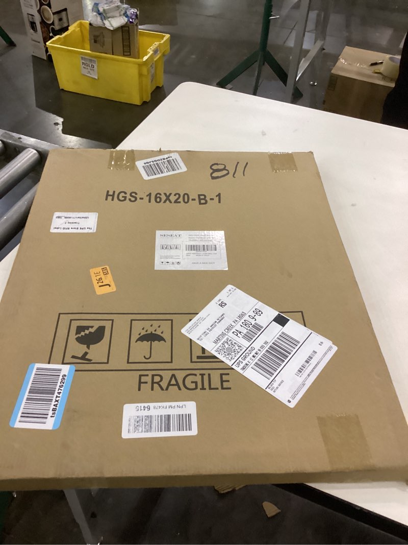 Condition photo showing New/Like New for SESEAT 16x20 Picture Frame Black, Display Pictures 11x14 with Mat or 16x20 without Mat, Photo Frames Wall Gallery, 1 Pack Black 16x20