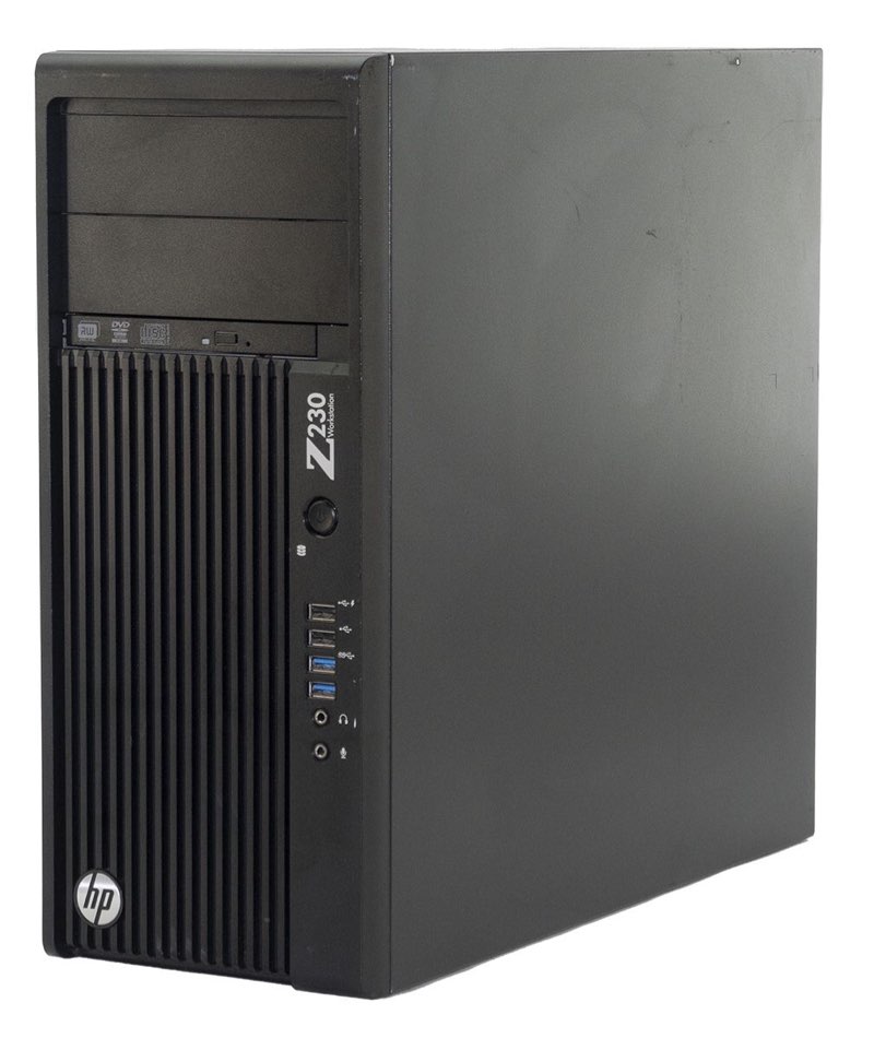 HP Z230 Workstation Tower Computer Xeon E3-1230 V3 - Windows 10 - Grade C