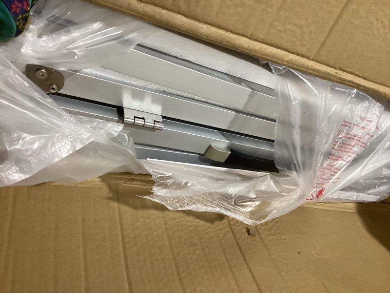 Condition photo showing As Is for 5FT Wheelchair Ramp, Non-Slip Portable Aluminum Ramp for Disabled Single-Fold 800lbs Weight Capacity for Steps Stairs and Thresholds