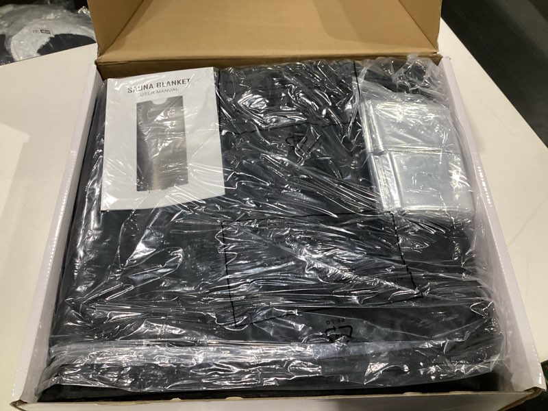 Condition photo showing As Is for Infrared Sauna Blanket, Detox Your Body and Mind Sauna Blanket, Portable Sauna Accessories for Home Use, 30-60 Minutes Timer, Durable Waterproof