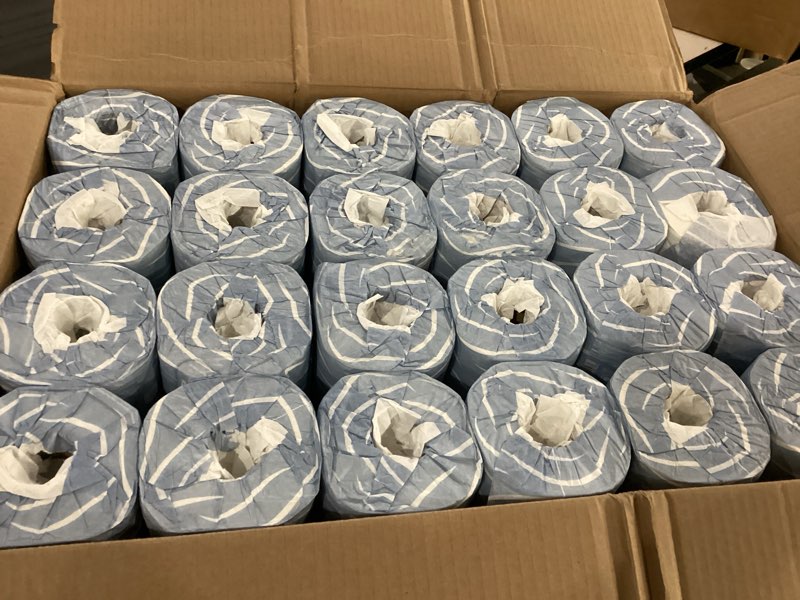 Condition photo showing New/Like New for tork bath tissue roll advanced 2-ply, biodegradable 4x3.75", 500 sheets/roll, 48 rolls/case, tm6130s