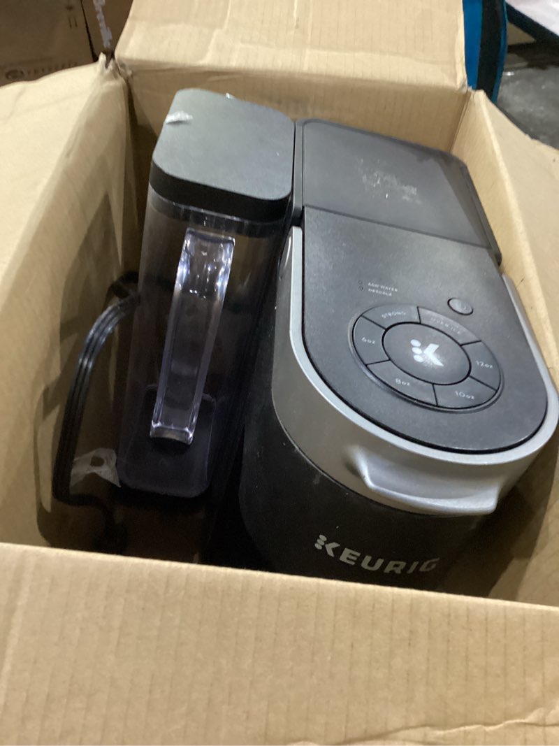 Condition photo showing As Is for Not tested ***Keurig K-Supreme Single Serve K-Cup Pod Coffee Maker, MultiStream Technology, 4 Brew Sizes, 66oz Dual-Position Removable Reservoir, Black Black Coffee Maker