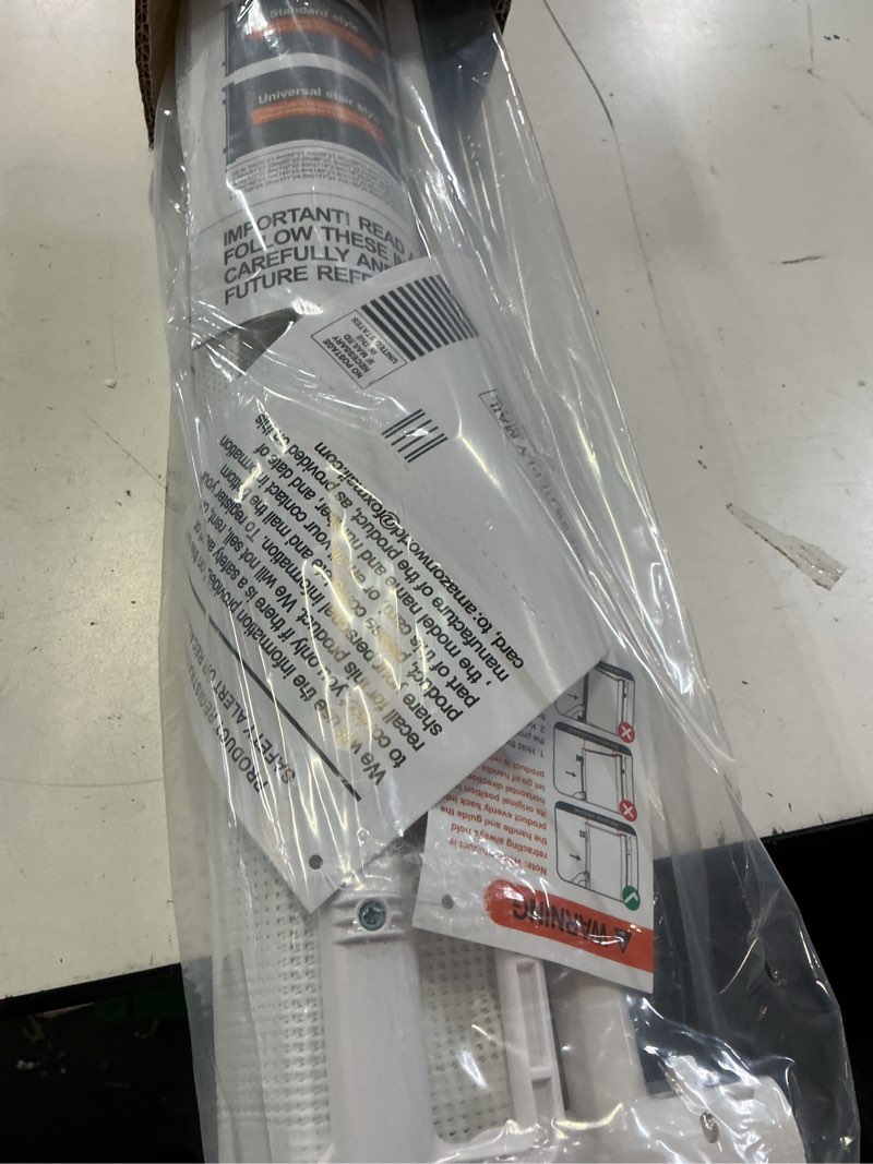 Condition photo showing Good Condition for reinforced 150” extra wide pet gate with door 33 inch tall retractable dog gates for doorways extra wide baby gates for large openings with reinforced strips 12.5ft large dog gate with cat door, white white reinforced 33" x 150"?with cat door?