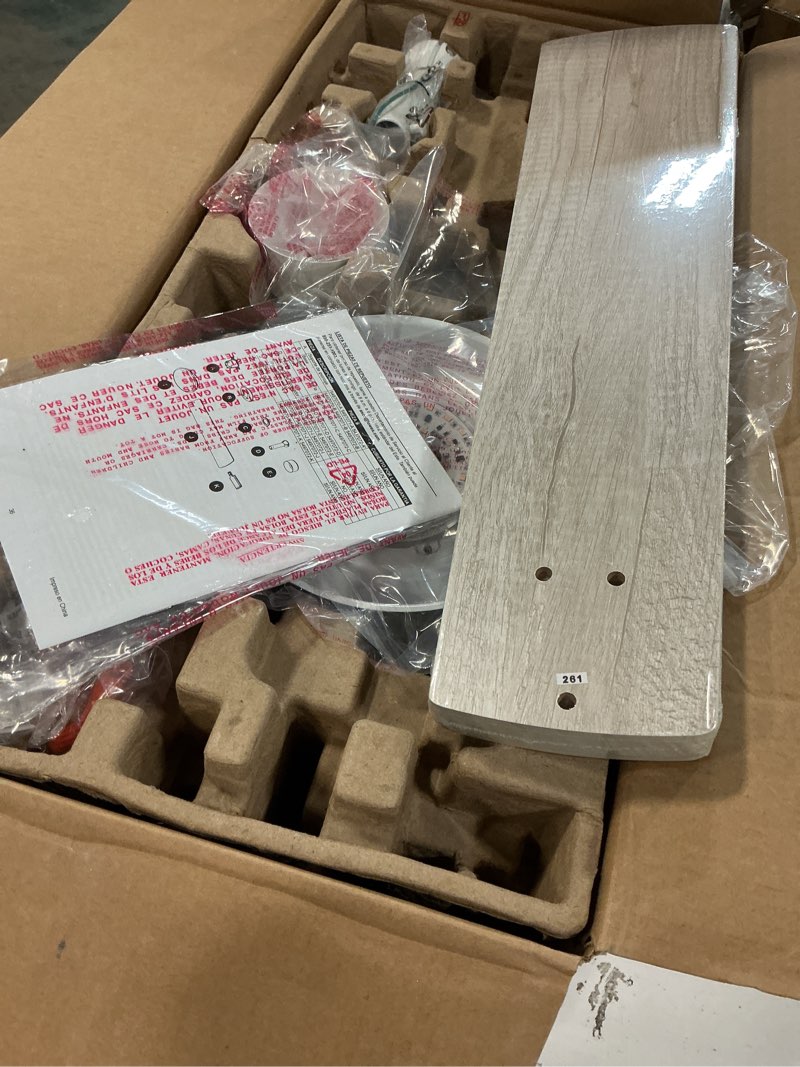 Condition photo showing Good Condition for Harbor Breeze Ollington 52-in Matte White with White/White Oak Blades LED Ceiling Fan Withe