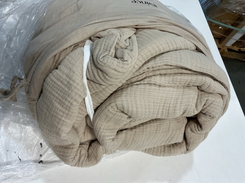 Condition photo showing Good Condition for organic airy gauze duvet cover, king/cal king, dune