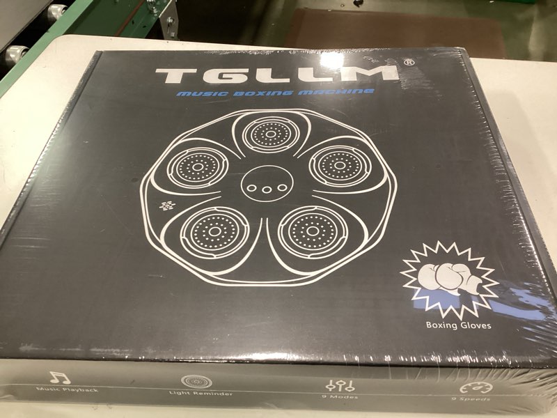 Condition photo showing New/Like New for Music Boxing Machine, Interactive Punching Trainer with Boxing Gloves, Large Size Wall Mounted Electronic Boxing Target for Adults Kids, 9 Modes & 9 Speeds Black