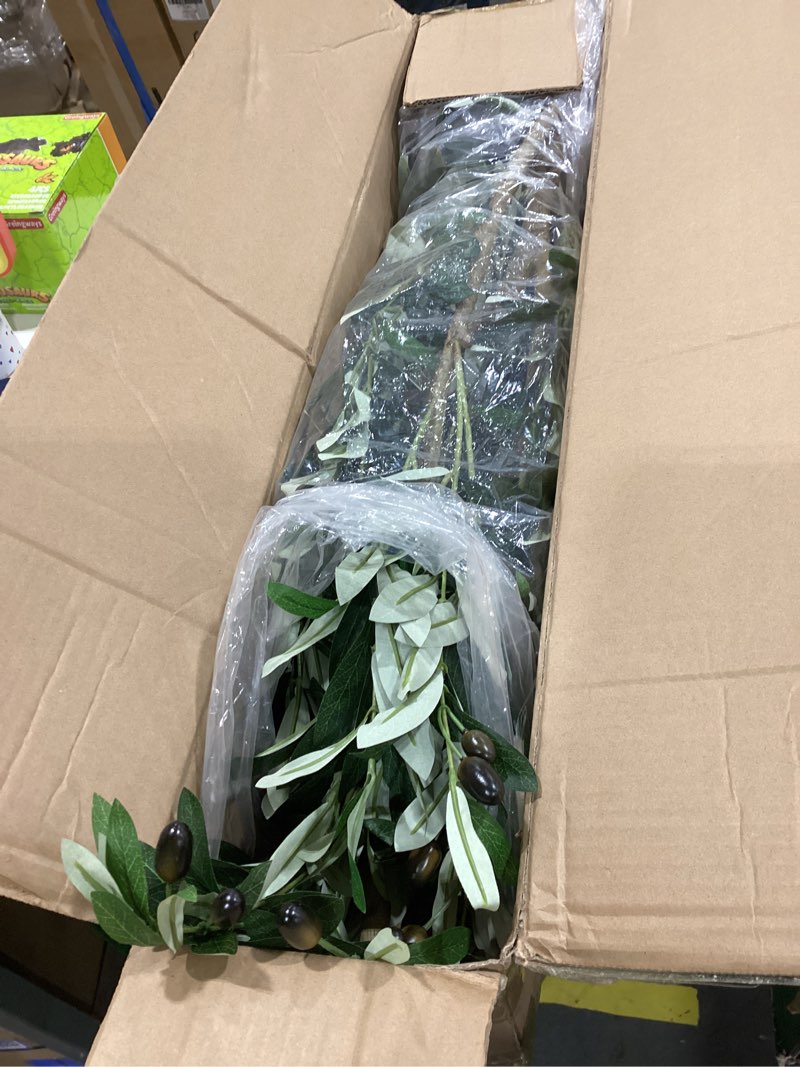 Condition photo showing Good Condition for VEVOR 5FT Artificial Olive Tree with Black Pot, Tall Fake Tree with Natural Wood Trunk & Realistic G