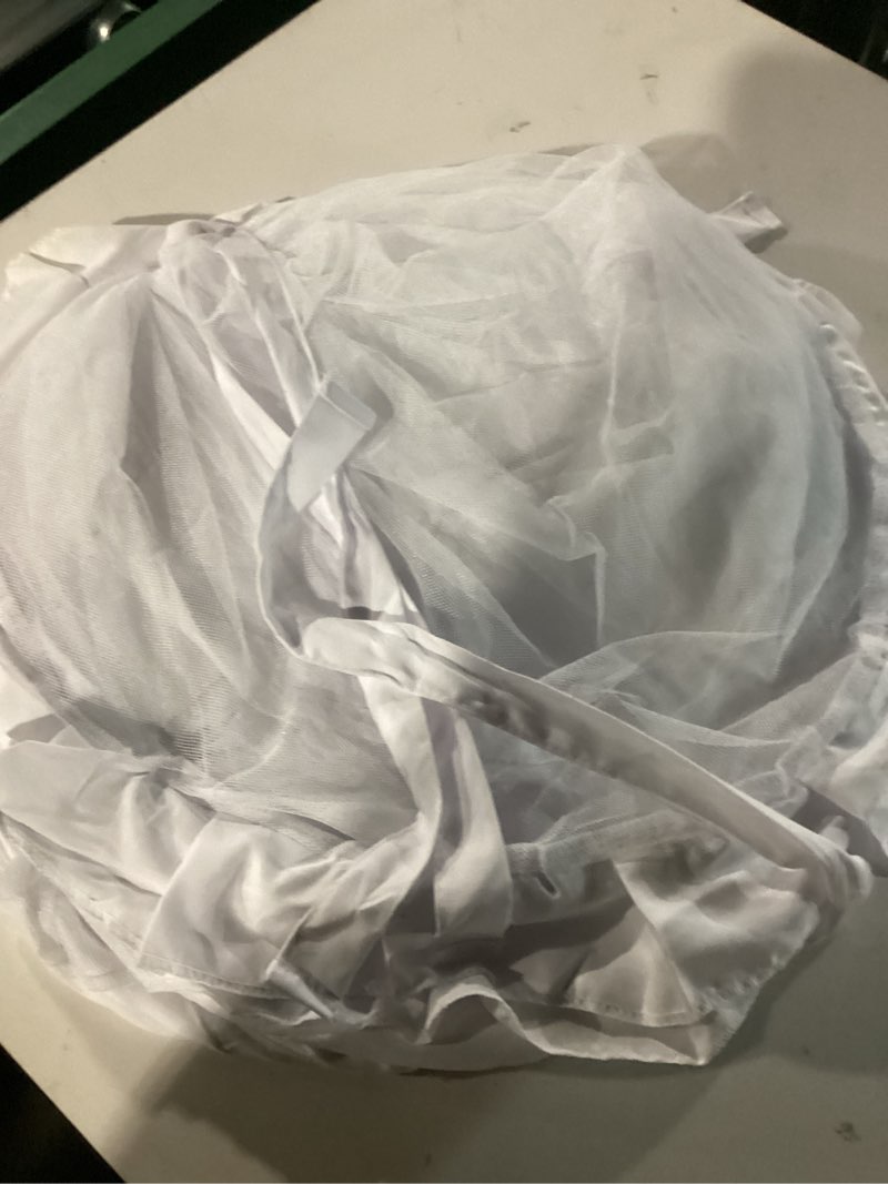 Condition photo showing Good Condition for Petticoat Skirt for Women 6 Hoop Skirt Crinoline Underskirt for Wedding Dress Ball Gown One Size White