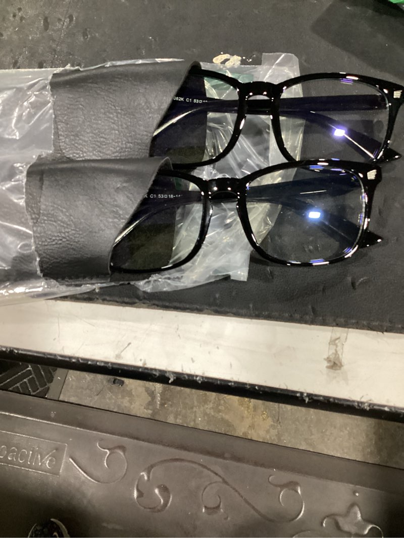Condition photo showing Good Condition for livho eyewear frames - 2 pk blue light blocking square glasses, anti uv ray computer gaming, blue blockers for women