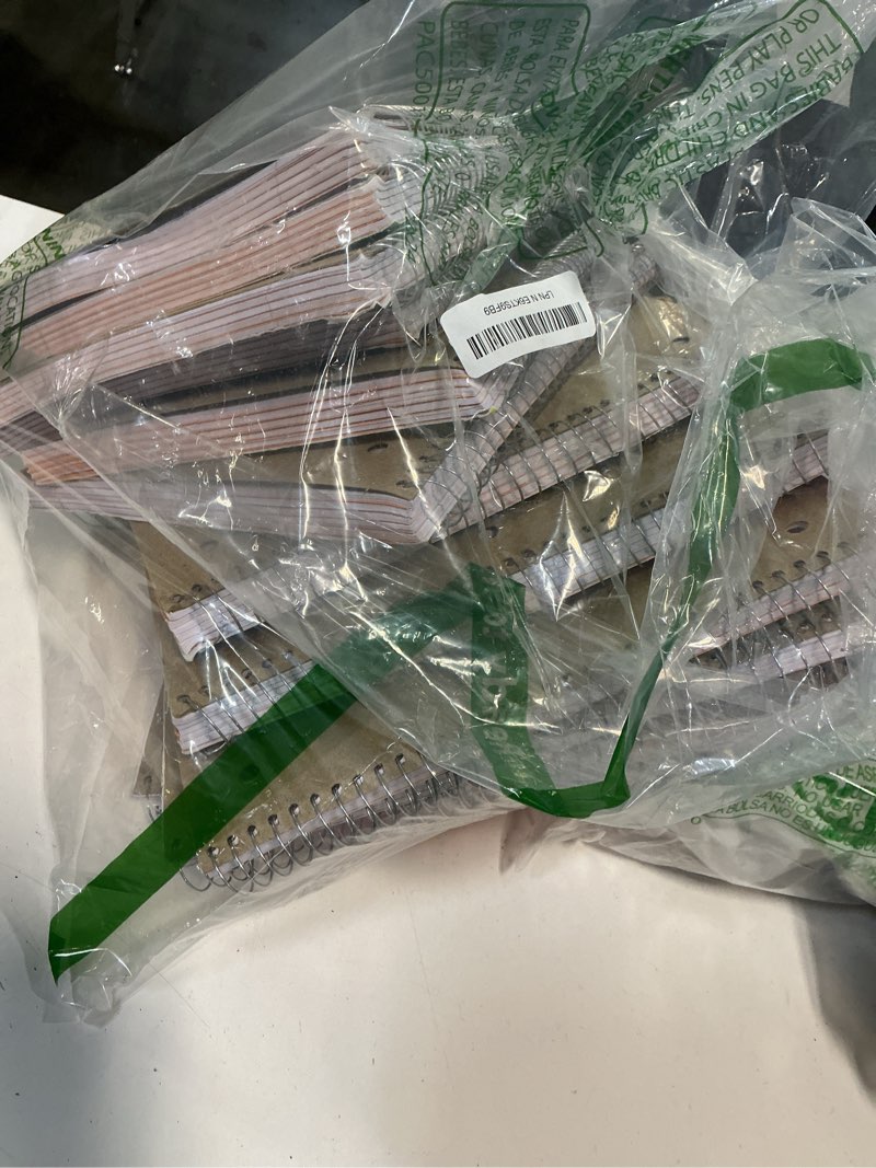 Condition photo showing Good Condition for rosmonde 5 subject notebook wide ruled, 6 pack, 300 pages (150 sheets), 8 x 10-1/2", 5 subject spiral notebook with dividers, thick paper fights ink bleed, 3 hole punched, spiral notebooks for school 6 pack 5 subject - soft cover
