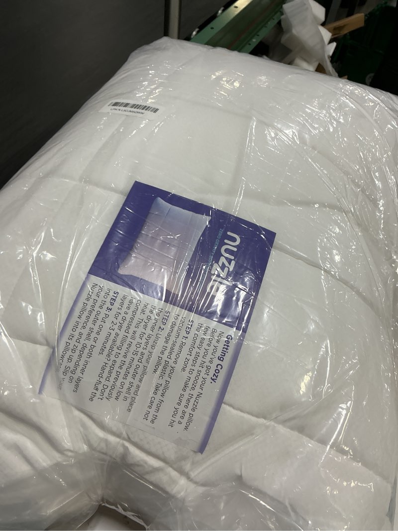 Condition photo showing Good Condition for Nuzzle Cooling Adjustable Pillow Queen Size for Side Sleepers, Luxury Bed Pillow Hotel Collection - Best Adjust Height Soft Firm Pillow for Back, Stomach or Side Sleepers