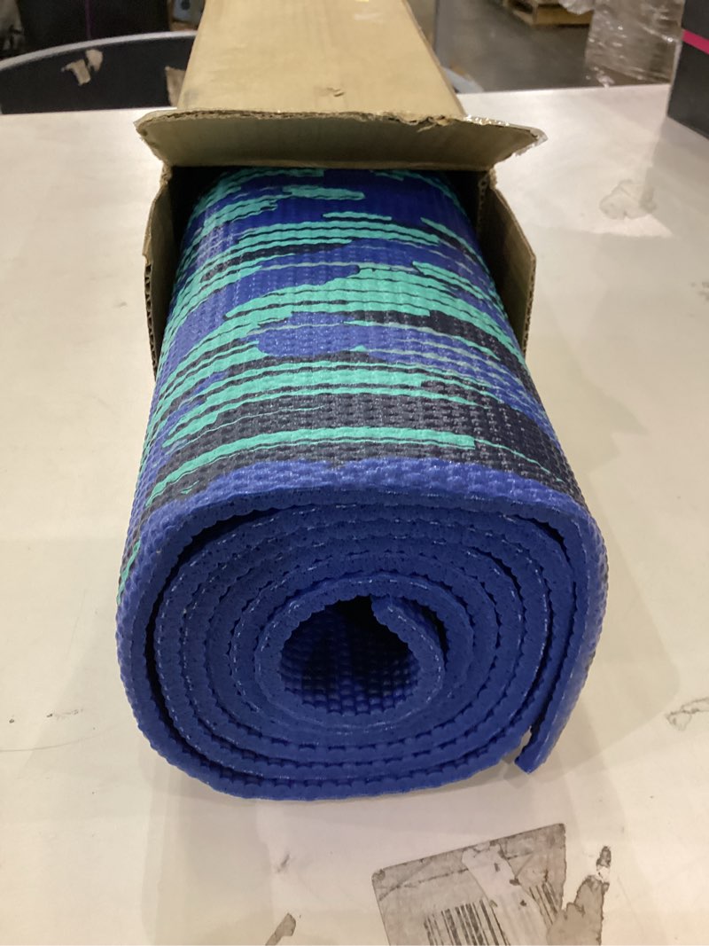 Condition photo showing Good Condition for Gaiam Yoga Mat - Premium 6mm Print Reversible Extra Thick Non Slip Exercise & Fitness Mat for All Types of Yoga, Pilates & Floor Workouts (68" x 24" x 6mm Thick) Divine Impressionist