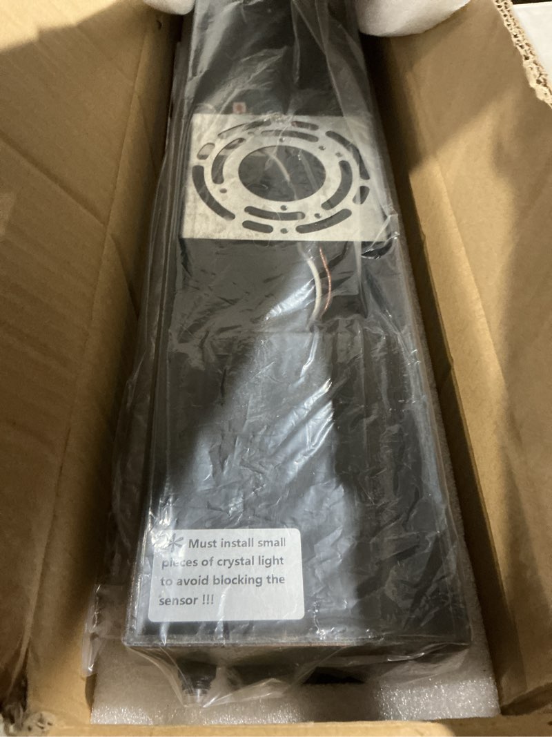 Condition photo showing Good Condition for camuucci Dusk to Dawn Outdoor Light,19.7 Inches LED Porch Lights Outdoor Waterproof Modern Outside Sconce Wall Mount for Doorway Hallway Porch Patio Yard Doorway Bronze Bronze 19.6 Inch