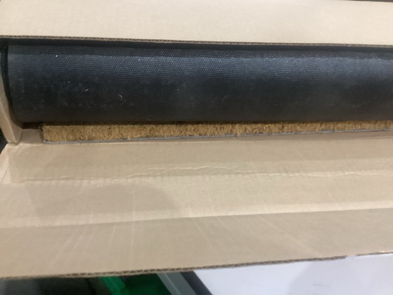 Calloway Mills 152962436U Black Border 24" x 36" Monogram Doormat, (Letter U)