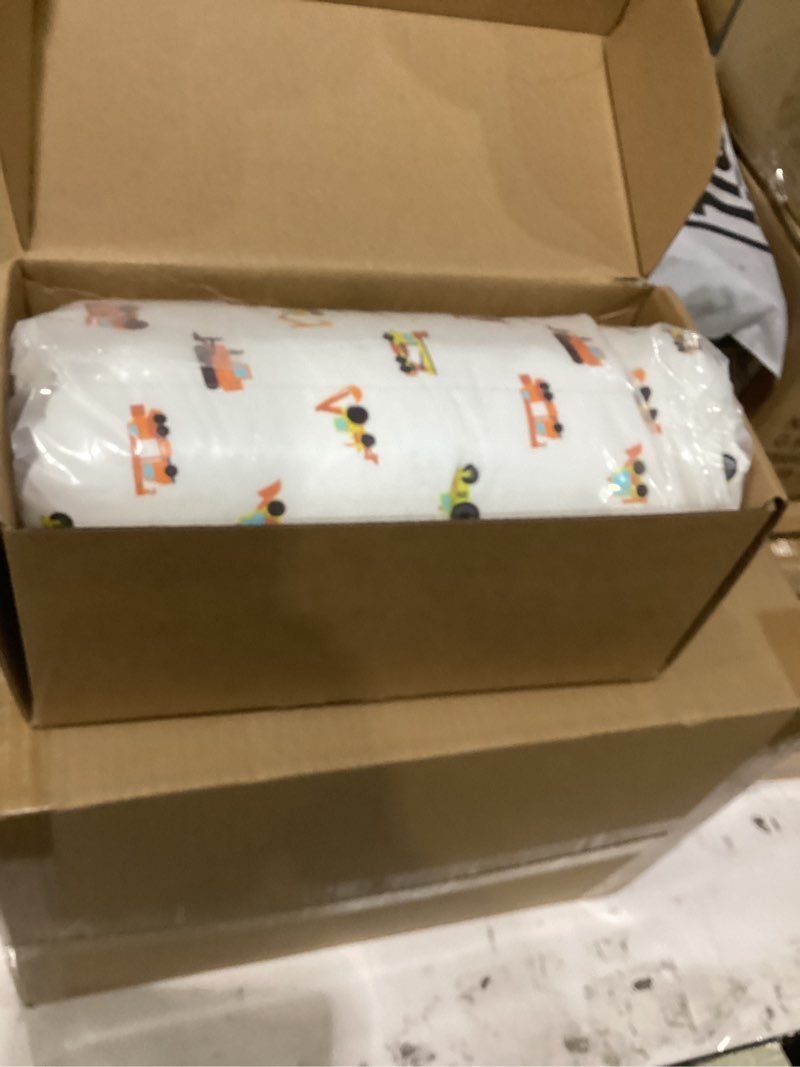 Condition photo showing New/Like New for toddler pillow with pillowcase - 13x18 my little dreamy kids travel bed pillows for sleeping, organic cotton small pillowcase, soft & breathable, machine washable, toddlers 2-5 years old(construction)