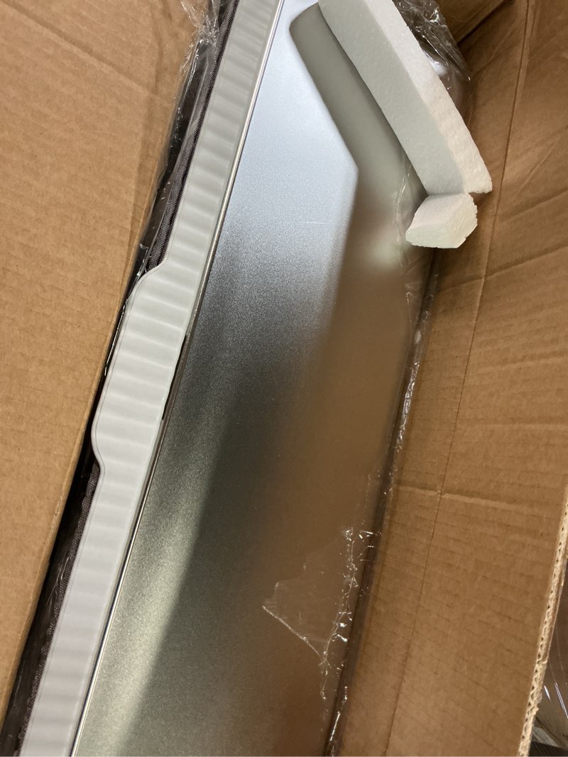 Condition photo showing Good Condition for Stainless Steel XL Cat Litter Box for Big Cats- Metal Extra Large Litter Box with Lid, Include Metal Litter Scoop,Mat. High Sided with Guard Prevent Splashing. No Smell, Always New After Clean. 11.8inch-Light Grey X-Large
