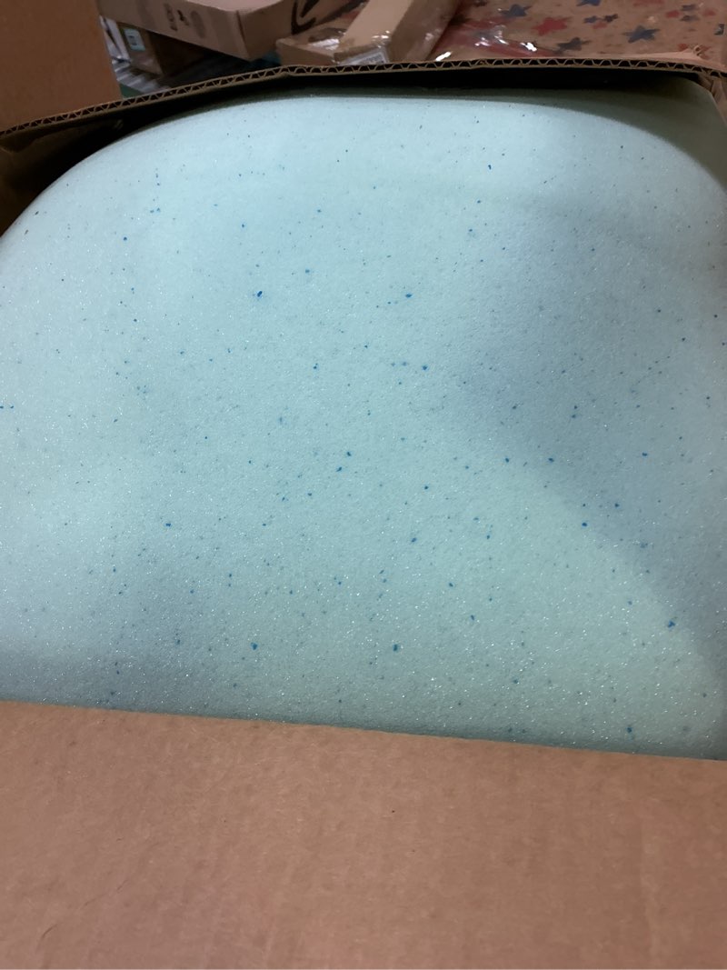 Condition photo showing As Is for (Similar)Serta ThermaGel Cooling, Pressure-Relieving Memory Foam Mattress Topper, 3 Inch, Twin Blue