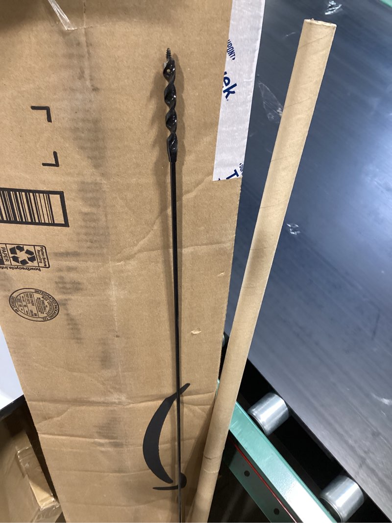 Condition photo showing Good Condition for flexible installer drill bit for pulling wires through walls ceilings and sidewalks, 54-inch long, 3/8-inch auger with a fish eye hole and screw point, 3/16" 3-flat anti-slip shank.