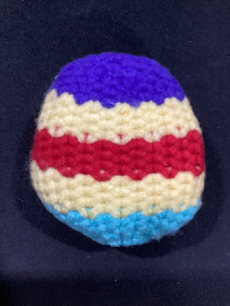 potovcvrp 3 pack crochet footbags, random colors knitted kick sack balls, approx 40g plastic pellet 