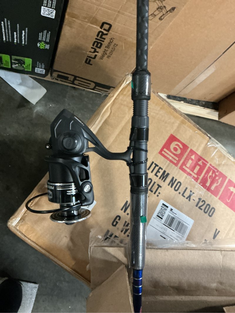 Condition photo showing As Is for penn pursuit v spinning reel combo 6000 size reel - 9' - medium heavy - 2pc pursuit v le