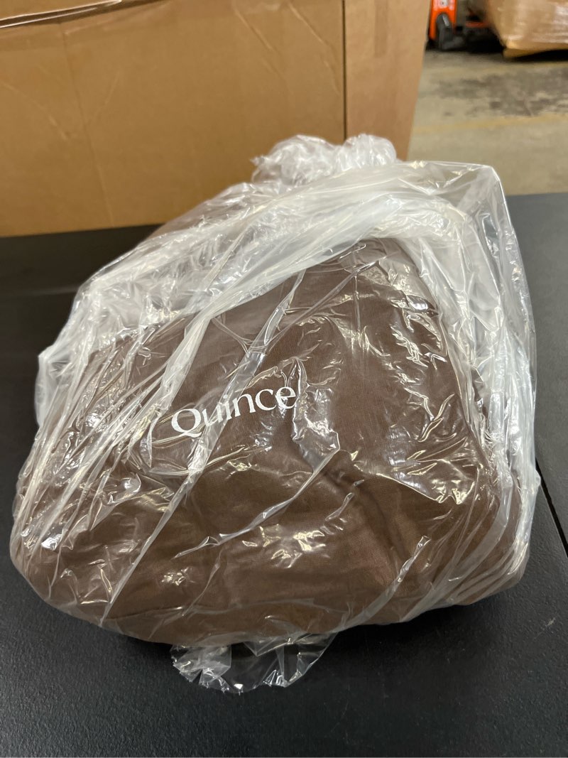 Condition photo showing Good Condition for european linen duvet cover, king/cal king, espresso