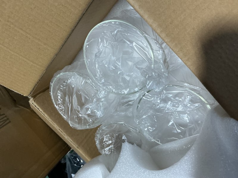 Condition photo showing Good Condition for glass cylinder vase set of 6 for centerpieces, 5 inch short clear flower vases bulk, glass hurricane candle holder for table, floating candle vases for wedding home décor 5" height 6