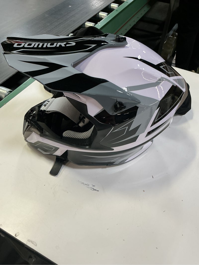 Condition photo showing Good Condition for OUMURS Adult ATV Dirt Bike Helmet with Gloves & Mask Adjustable Sun Visor Motorcycle Adult Helmet Of size XL