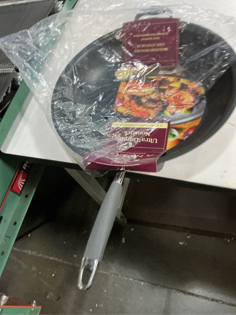 Condition photo showing Good Condition for Anolon Advanced Home Hard Anodized Nonstick Frying Pan, 14.5 Inch – Large Skillet with Helper Handle, 14 Inch Nonstick Frying Pan, Durable Cookware - Moonstone Moonstone Skillet w/ Helper Handle (14.5-Inch)