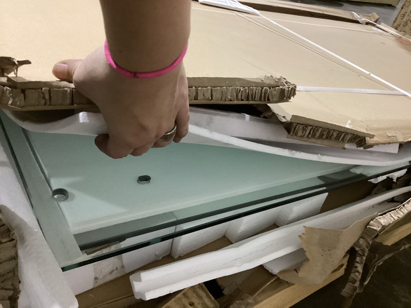 Shower Door,68-72" W x 76" H Frameless Shower Door, Double Sliding Glass with 3/8" (10mm) Clear SGCC