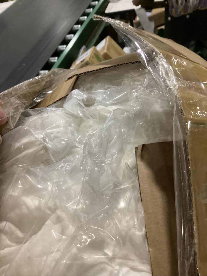 Condition photo showing Good Condition for your moon 100% wool mattress topper queen size, thick pillow top mattress pad, 800gsm natural wool filling, back pain relief bed topper with cotton cover-16'' depth, 60"x80" (striped white) striped white queen