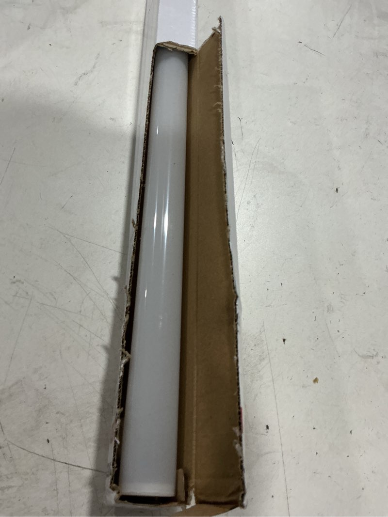 Condition photo showing As Is for satco s8190 double contact light bulb in white finish, frosted